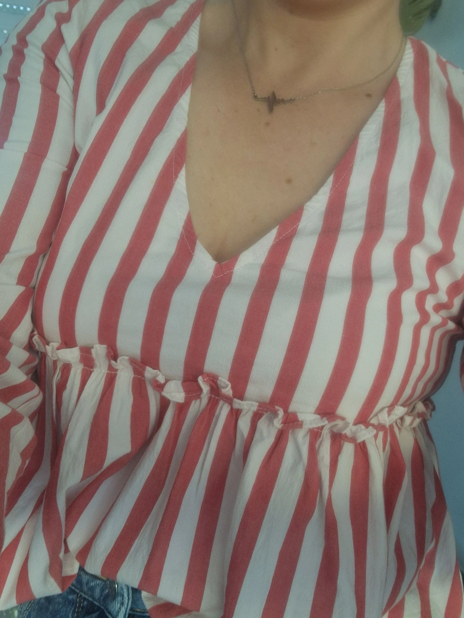 ✨ ZARA red and white blouse Size S ✨ – photo 10